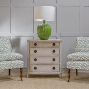 Bureau with Ribbed Top Drawer